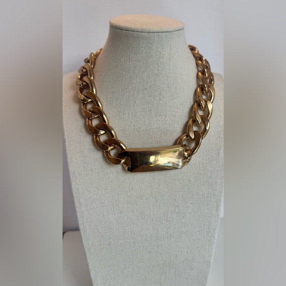 ASOS Jewelry - 🌟Gold, Chunky Statement Necklace - featuring large, gold chain links w/ ID bar